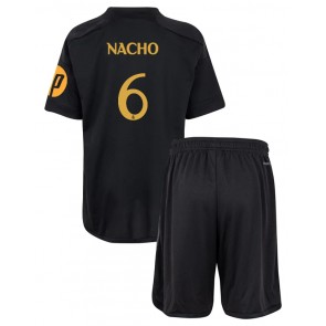 Real Madrid Nacho Fernandez #6 Tredjeställ Barn 2023-24 Kortärmad (+ Korta byxor)